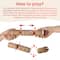 Glitzhome® 8PK 2"D x 12"H Gingerbread Man Christmas Party Crackers with Gift Contents